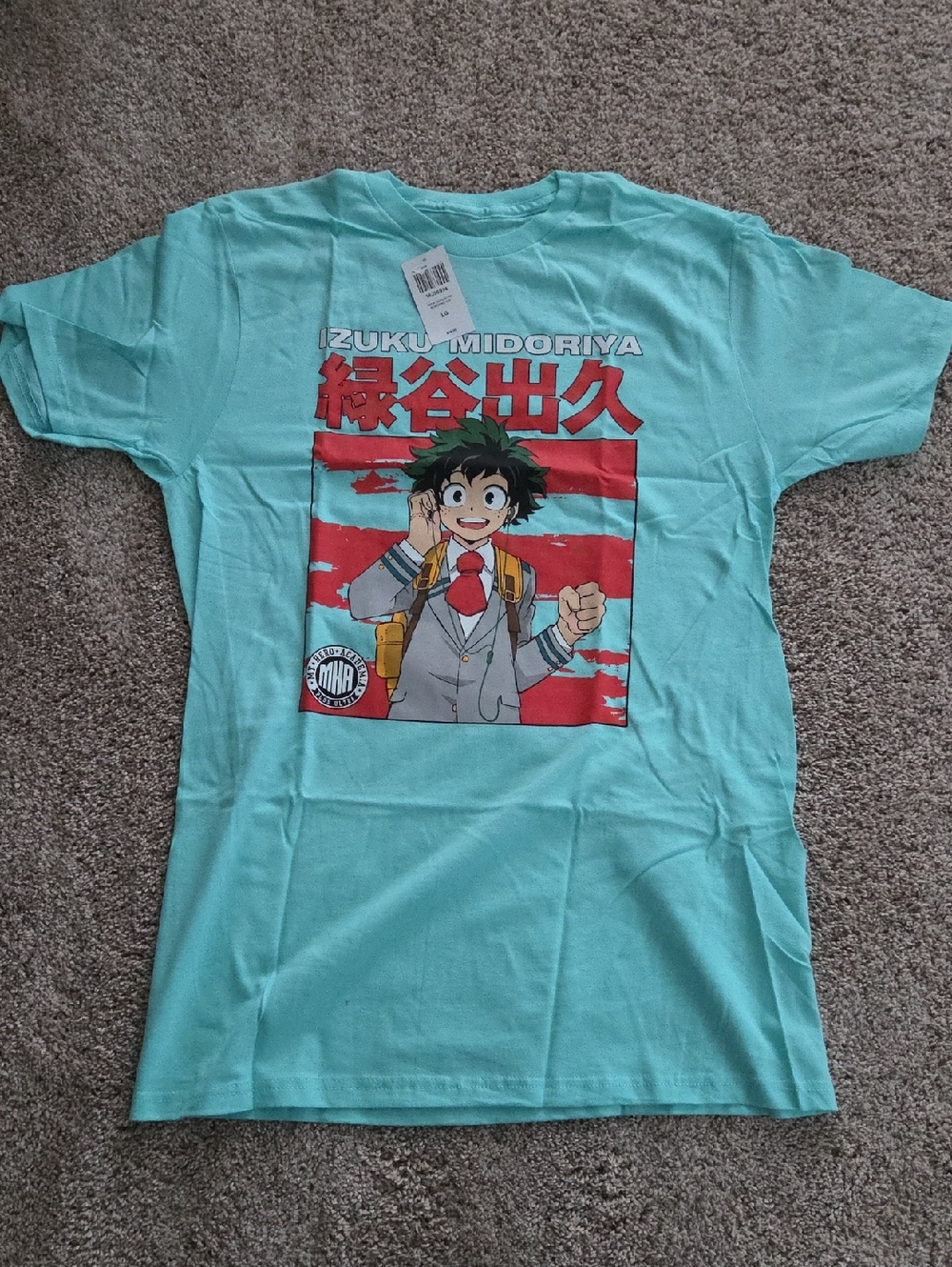 NWT My Hero Academia Tee, Mens L